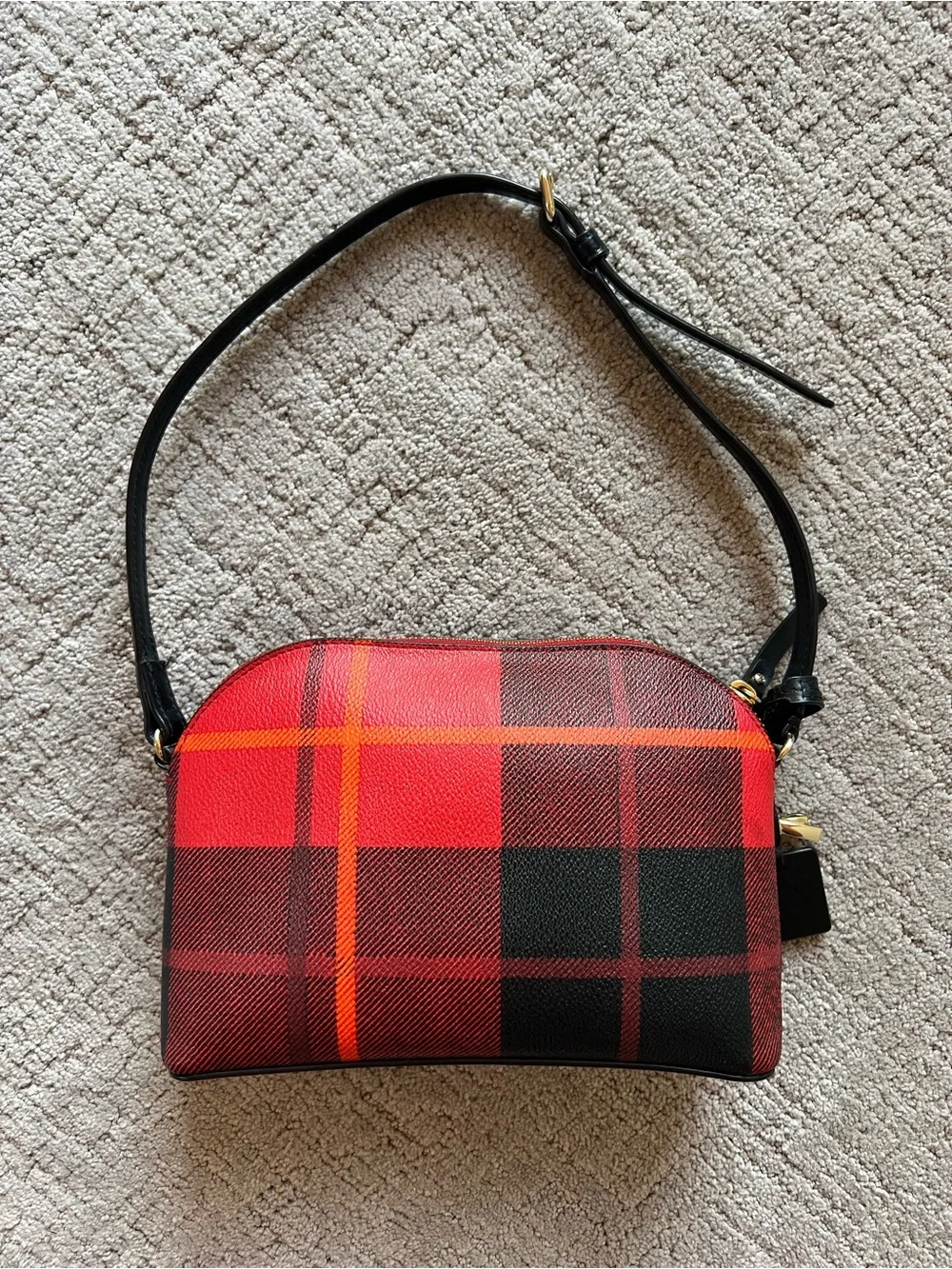 Kate Spade Red and Black Plaid Crossbody
